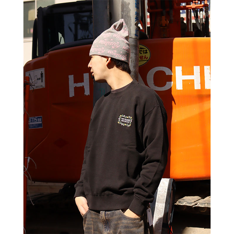 MONTLEY(モーレー)/ FLOWER LOGO PILE CREW SWEAT -3.COLOR-