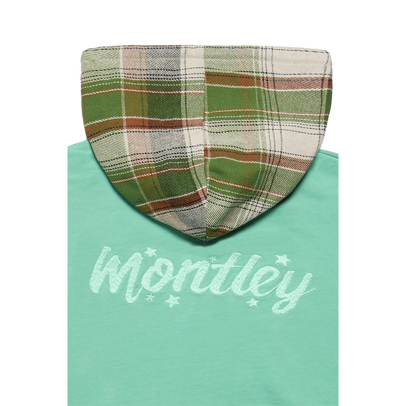 MONTLEY(モーレー)/ SWITCHING CHECK ZIP HOOD -3.COLOR-