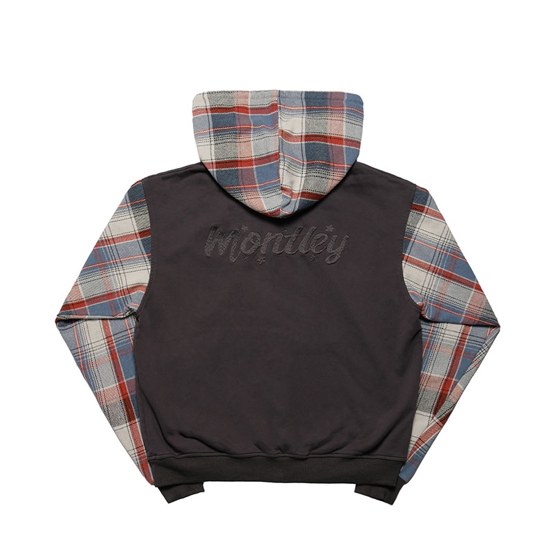 MONTLEY(モーレー)/ SWITCHING CHECK ZIP HOOD -3.COLOR-