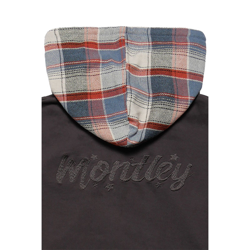 MONTLEY(モーレー)/ SWITCHING CHECK ZIP HOOD -3.COLOR-
