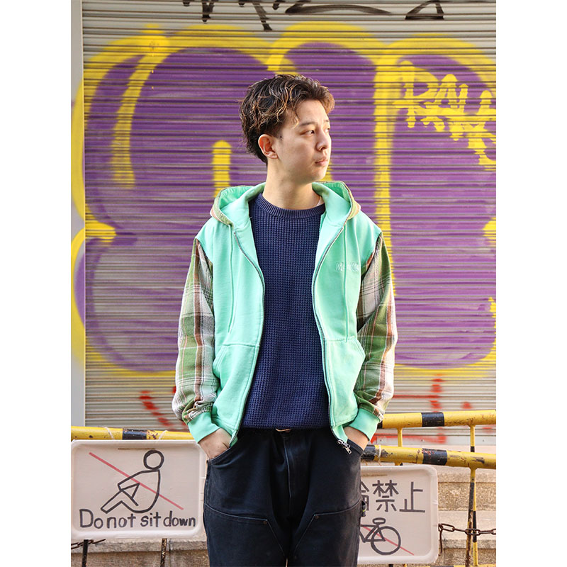 MONTLEY(モーレー)/ SWITCHING CHECK ZIP HOOD -3.COLOR-