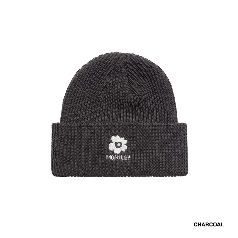 MONTLEY(モーレー)/ FLOWER LOGO KNIT CAP -4.COLOR-