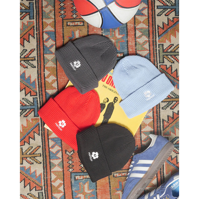 MONTLEY(モーレー)/ FLOWER LOGO KNIT CAP -4.COLOR-