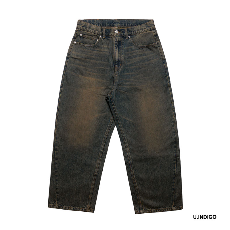 MONTLEY(モーレー)/ FLOWER BAGGY DENIM PANTS -2.COLOR-