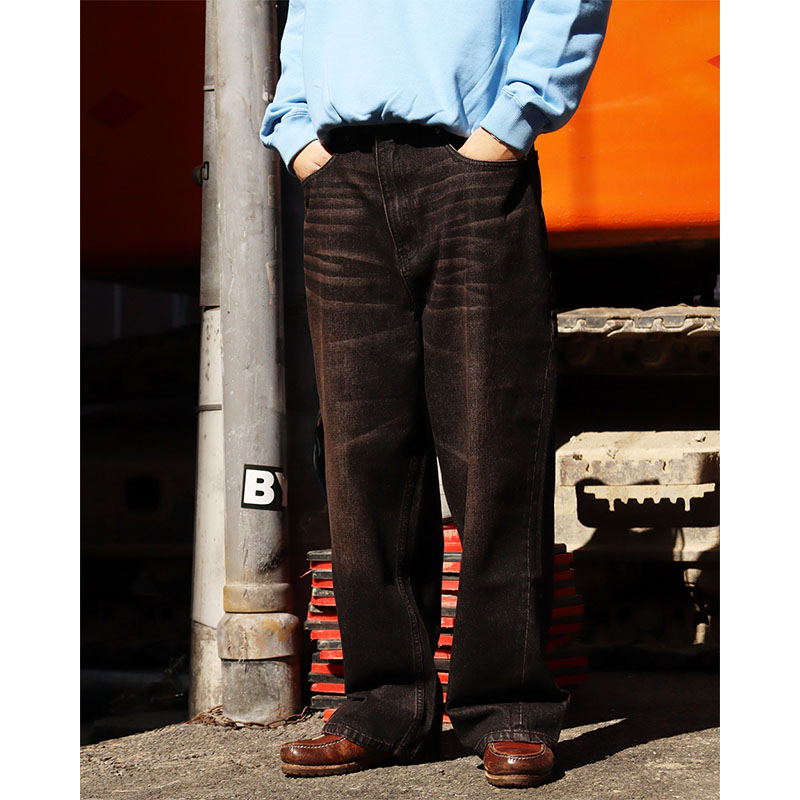 MONTLEY(モーレー)/ FLOWER BAGGY DENIM PANTS -2.COLOR-