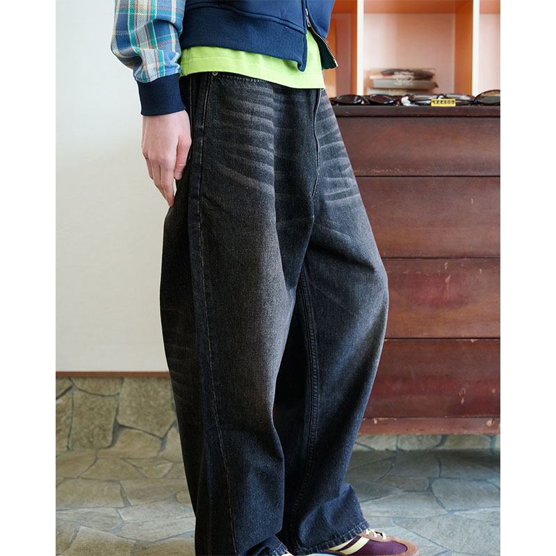 MONTLEY(モーレー)/ FLOWER BAGGY DENIM PANTS -2.COLOR-