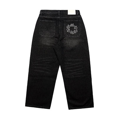 MONTLEY(モーレー)/ FLOWER BAGGY DENIM PANTS -2.COLOR-