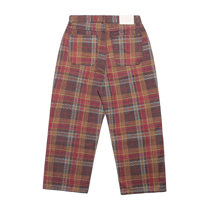 MONTLEY(モーレー)/ CHECK BAGGY DENIM PANTS -CHECK-