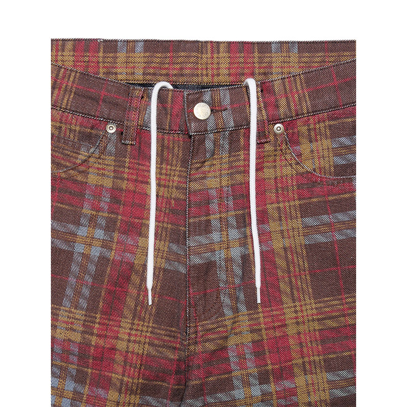 MONTLEY(モーレー)/ CHECK BAGGY DENIM PANTS -CHECK-