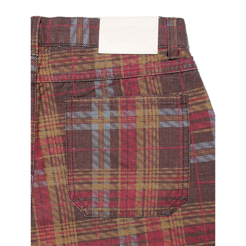 MONTLEY(モーレー)/ CHECK BAGGY DENIM PANTS -CHECK-