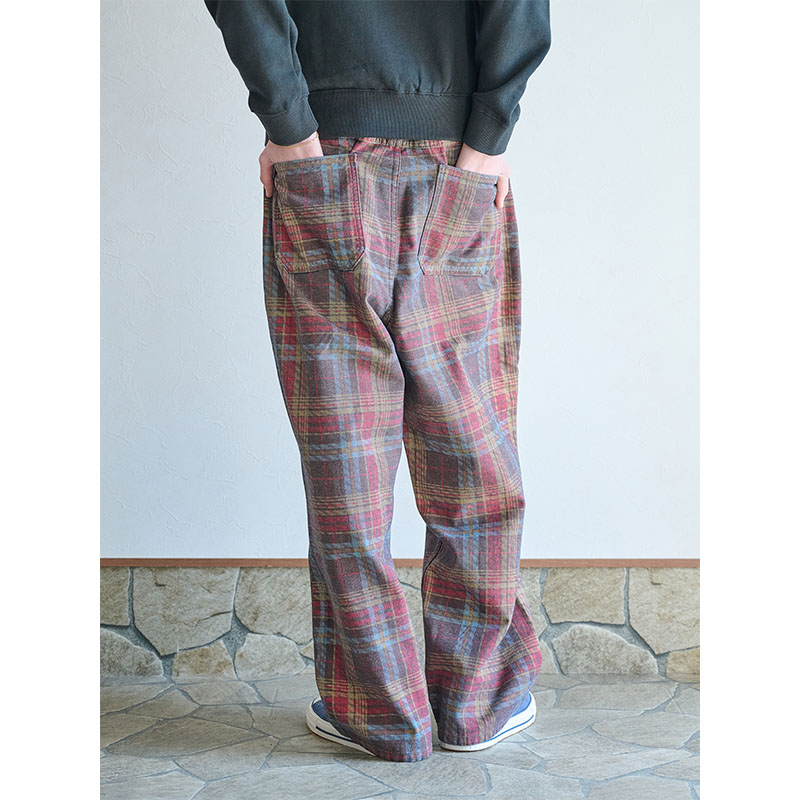 MONTLEY(モーレー)/ CHECK BAGGY DENIM PANTS -CHECK-
