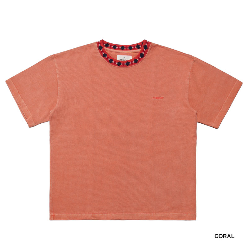 MONTLEY(モーレー)/ PATTERN RIB VINTAGE SS TEE -3.COLOR-