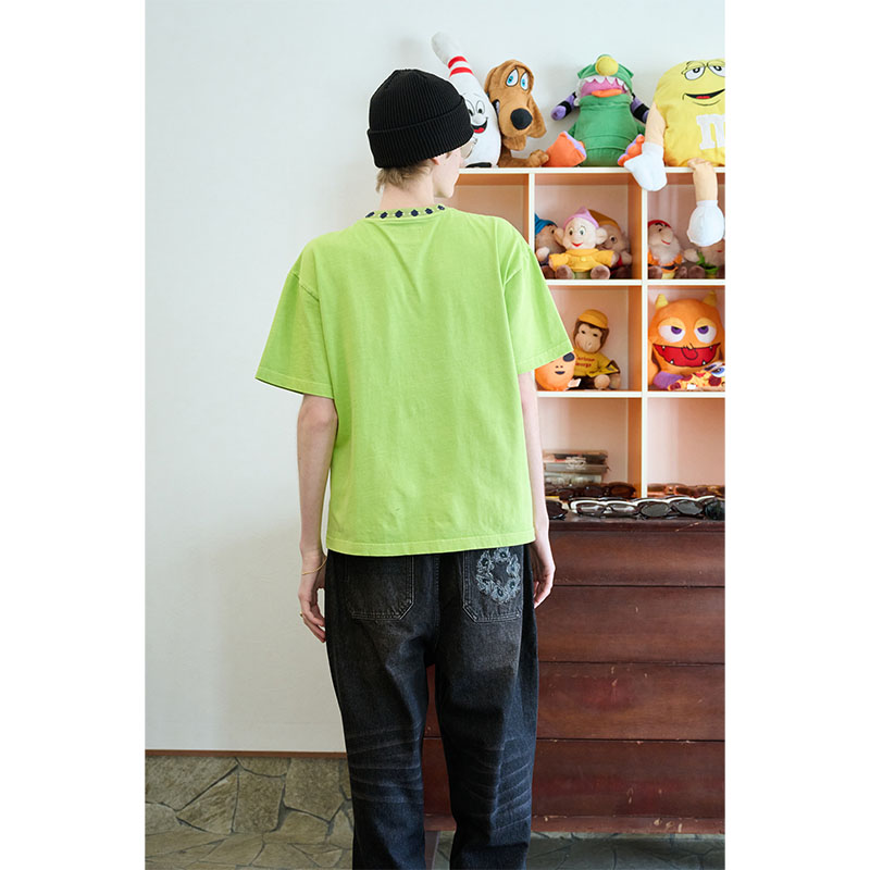 MONTLEY(モーレー)/ PATTERN RIB VINTAGE SS TEE -3.COLOR-