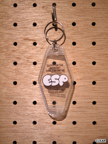E.S.P.(イーエスピー)/ E.S.P. MOTEL KEY TAG -2.COLOR-(CLEAR)