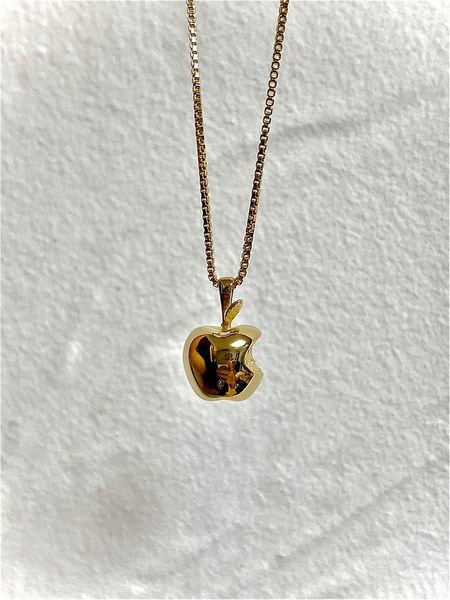 IN-PUT-OUT(インプットアウト)/ Real Apple NECKLACE K18 GP -GOLD-