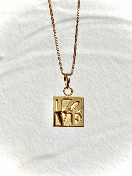 IN-PUT-OUT(インプットアウト)/ "The othe side of love" REVERSIBLE NECKLACE K18 GP -GOLD-