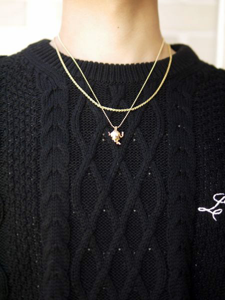 IN-PUT-OUT(インプットアウト)/ Peace monster NECKLACE K18 GP -GOLD-