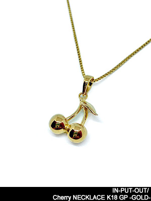 IN-PUT-OUT(インプットアウト)/ Cherry NECKLACE K18 GP -GOLD-