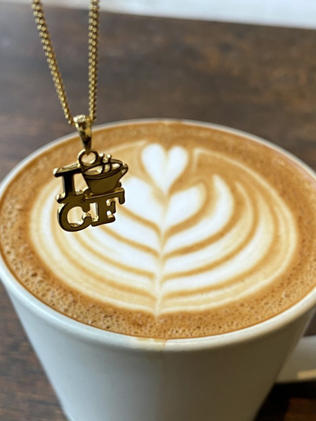 IN-PUT-OUT(インプットアウト)/ I Love Coffee NECKLACE K18 GP -GOLD-