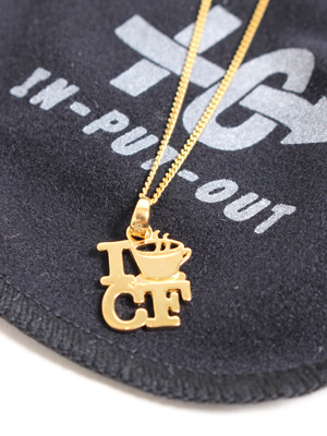 IN-PUT-OUT(インプットアウト)/ I Love Coffee NECKLACE K18 GP -GOLD-