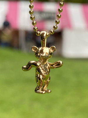 IN-PUT-OUT(インプットアウト)/ Dancing bear NECKLACE K18 GP -GOLD-