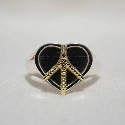 IN-PUT-OUT(インプットアウト)/ Eagle Foot Love&Peace Ring