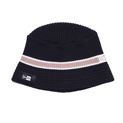 NEW ERA(ニューエラ)/ KNIT BUCKET LINE -BLACK×BEIGE-