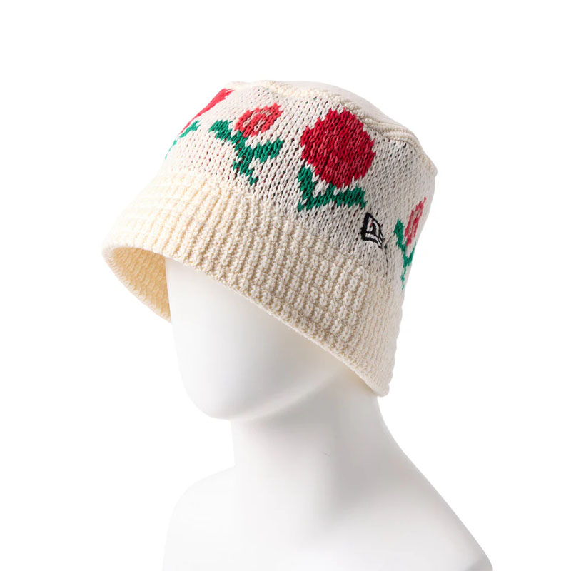 NEW ERA(ニューエラ)/ KNIT BUCKET ROSE -IVORY-