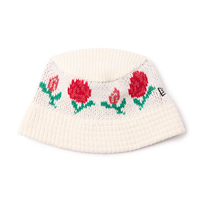 NEW ERA(ニューエラ)/ KNIT BUCKET ROSE -IVORY-