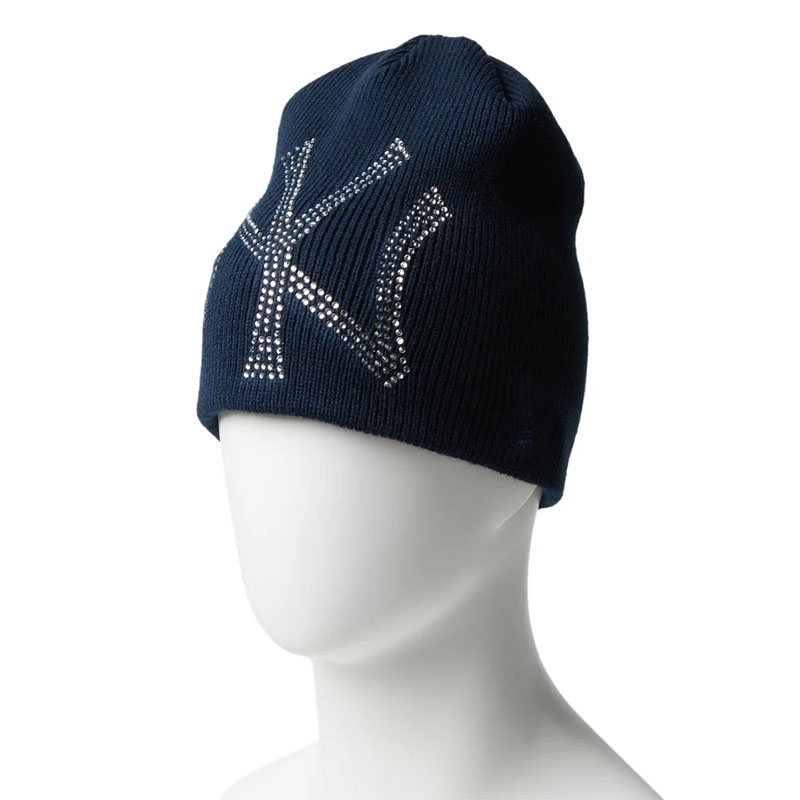NEW ERA(ニューエラ)/ BC BEANIE BIG RHINESTONE NEWYORK YANKEES -NAVY-