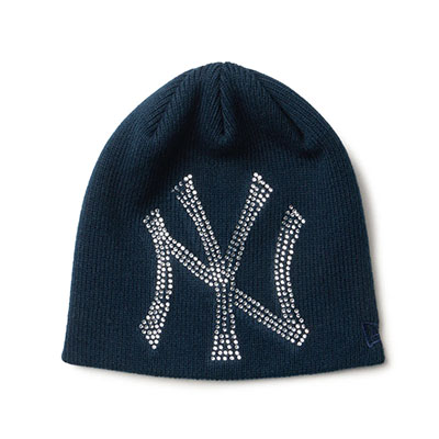 NEW ERA(ニューエラ)/ BC BEANIE BIG RHINESTONE NEWYORK YANKEES -NAVY-