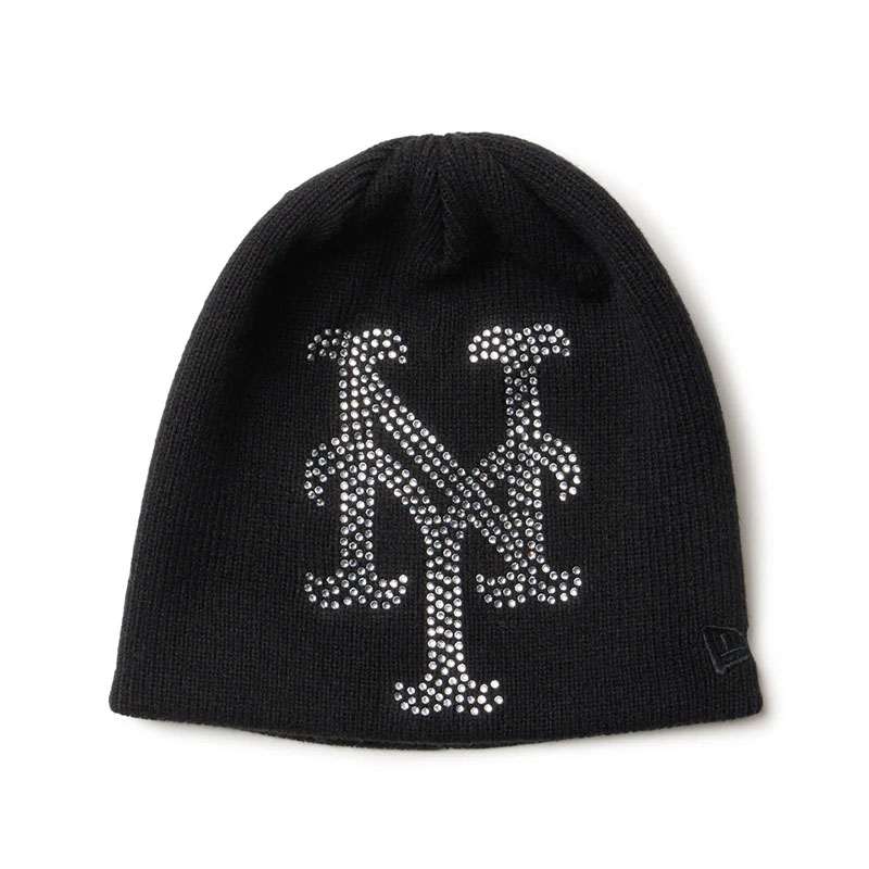 NEW ERA(ニューエラ)/ BC BEANIE BIG RHINESTONE NEWYORK METS -BLACK-