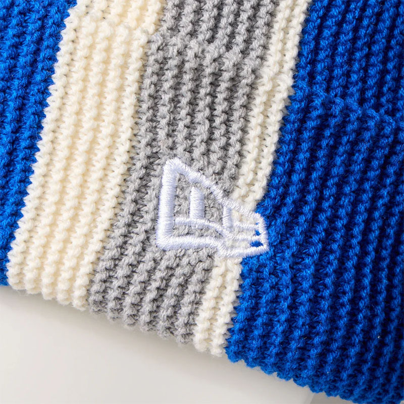 NEW ERA(ニューエラ)/ BASIC CUFF KNIT STRIPE BLUE/WHITE