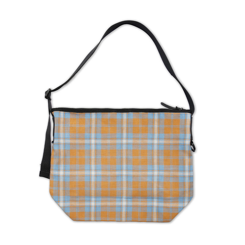 Brick(ブリック)/ BRICK×E.S.P. CHECK ZIP SHOULDER BAG -ORANGE-